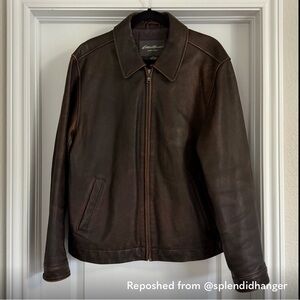 Eddie Bauer Brown Leather Jacket